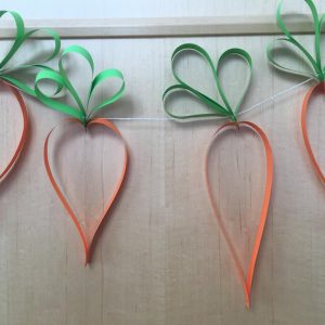 Basteltipp……..Karotten Girlande