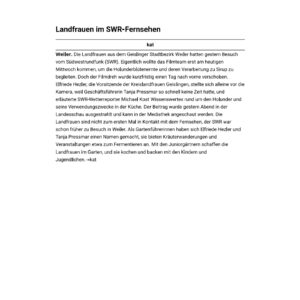 Landfrauen Weiler im SWR _ GZ vom 03062026_260607_164717